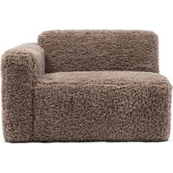 Riviera Maison The Jagger Corner Left, poodle weave, raccoon taupe
