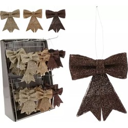 Hang Deco Bow Glitter 9 cm