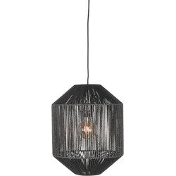 LABEL51 Hanglamp Ibiza - Zwart - Jute - 1-Lichts Cilinder