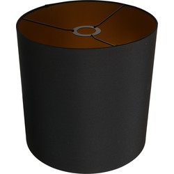 Mexlite kappen Lampenkappen - zwart - metaal - 30 cm - E27 fitting - K1564SS