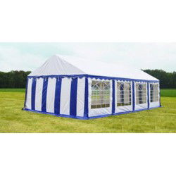 Classic Plus Partytent PVC 6x8x2 mtr in Wit-Blauw