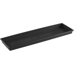 Hega Hogar plantenpot opvangschaal - antraciet - 57 x 17 cm - Plantenpotten