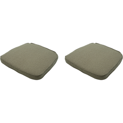 Madison - Wickerkussen 48x48 - Taupe - Beige Recycled Canvas - 2 Stuks