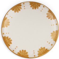 Riviera Maison Dinerbord Geel bord 26 cm gekleurde print - Menton Dinner Plate