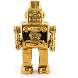 Seletti Limited Gold Edition Ornament My Robot Porselein Goud - 17,4 x 30 cm