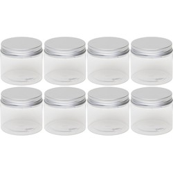 8x Mini weckpotje/inmaakpotje 150 ml van kunststof - Weckpotten