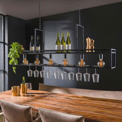 Hanglamp Zwart - 6-Lichts - Multifunctioneel - 160x28x150cm