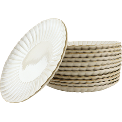 OTIX Dinerborden - Bordenset - 12 Persoons - 27cm - Wit - Keramiek - SOLIS