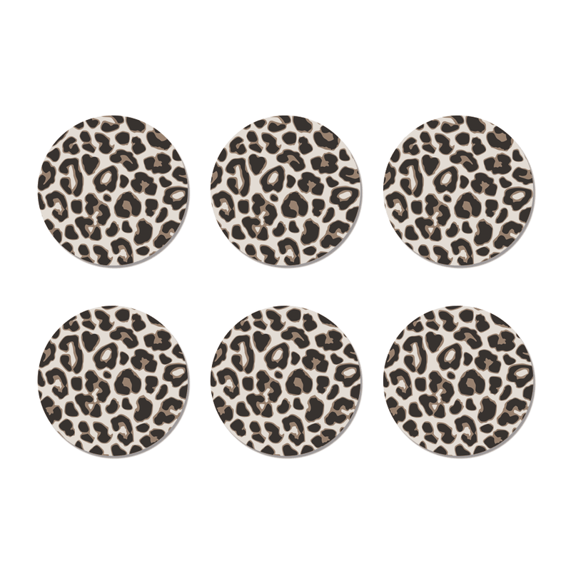 Label2X Onderzetters leopard - 
