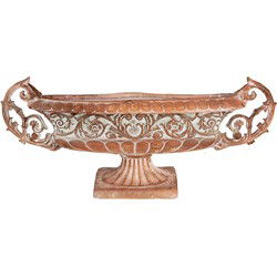 Clayre & Eef Bloempot 81x19x36 cm Bruin Keramisch materiaal