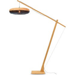 Vloerlamp Palawan - Bamboe/Zwart - 175x60x207cm