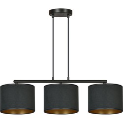 minimalistische hanglamp Amato Zwart 3-lichts