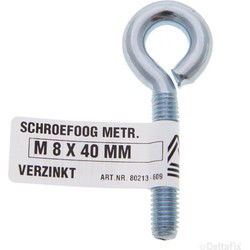 Schroefoog 8x40mm verz