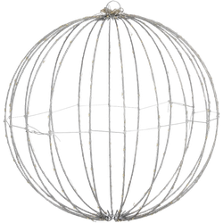 Luca Lighting Kerstverlichting Bal met Warm Witte LED Lampjes - Ø40 cm - Zwart