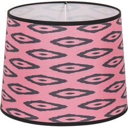 Lampshade - Kelim Print - Polyester - Pink - 26x30x23cm