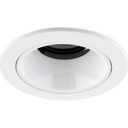 Groenovatie LED Inbouwspot 5W CREE, Rond, Ø64mm, Kantelbaar, Dimbaar, Wit/Wit, Warm Wit