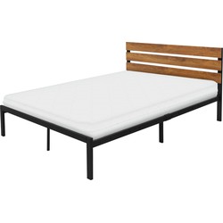 ML-Design metalen bed zwart, 200x140 cm, gemaakt van stalen frame