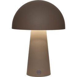 Portable lamp rond 21x15 cm taupe