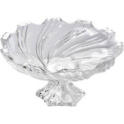 Clayre & Eef Fruitschaal  Ø 38x21 cm Transparant Glas Serveerschaal