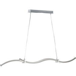 Moderne Hanglamp  Wave - Metaal - Grijs