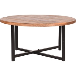 LABEL51 Salontafel Dex - Rough - Mangohout - 80 cm - Rond