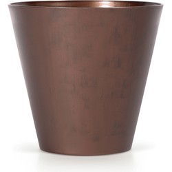 Prosperplast plantenpot - kunststof - brons - D40 x H37 cm - Plantenpotten