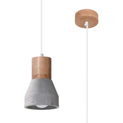 Hanglamp modern qubic natuurlijk hout