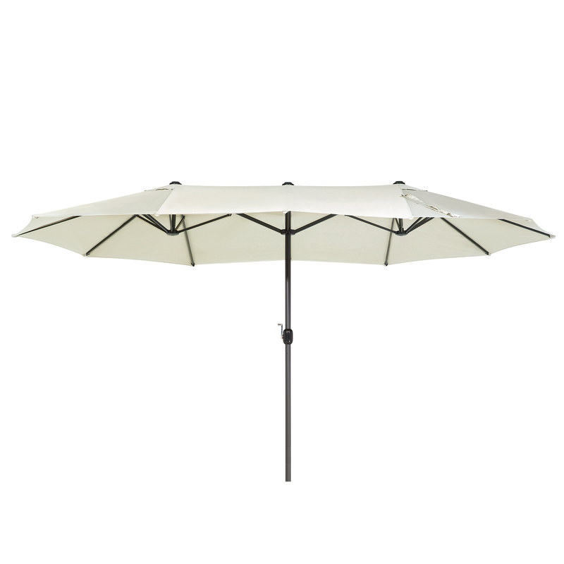 Beliani SIBILLA - Dubbele parasol-Beige-Polyester - 