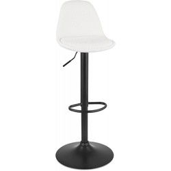 LANCELOT verstelbare kruk 45x45x87-107 cm Wit