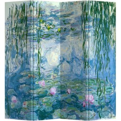 Fine Asianliving Kamerscherm B160xH180cm 4 Panelen Waterlelies Claude