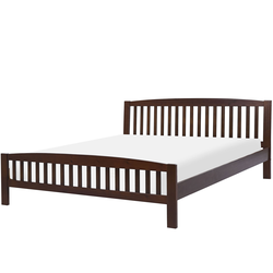 CASTRES - Tweepersoonsbed - Donkerhout  - 180 x 200 cm - Dennenhout