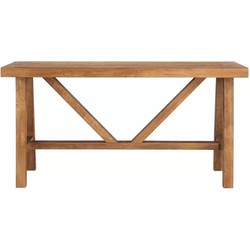 DTP Home Console Monastery,76x150x40 cm, 6 cm top with envelope, recycled teakwood