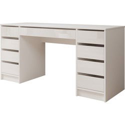 Meubella Bureau Avio 2 - Wit hoogglans - 154 cm