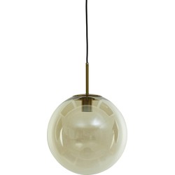 Light&living Hanglamp Ø40 cm MEDINA antiek brons+glas amber