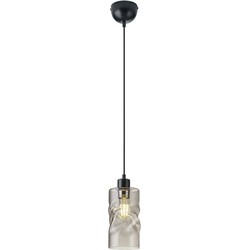 Industriële Hanglamp  Swirl - Metaal - Zwart