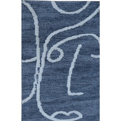 Vloerkleed Blauw - 200x300x0,5cm - Vloerkleed Florence
