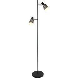 Anne Lighting - vloerlamp - Fjorgard - zwart - metaal - Ø 25cm - E27 - 1702ZW
