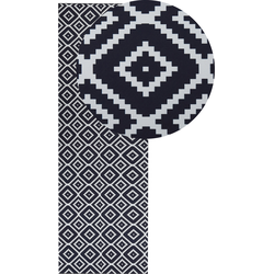Beliani KARUNGAL - Loper-Zwart-Polyester
