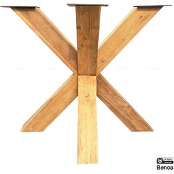 Benoa Teak Ronde Eettafel Spiderleg