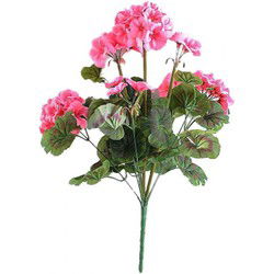 Kunstbloem geranium 45 cm, roze