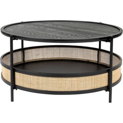 Housecraft Living Makoto Salontafel Rond 80x80 cm Zwart