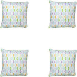 Madison -  Sierkussen Trivia mint - Ca. 50x50 cm - Set van 4