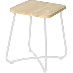 Liz side table 40x40x50 cm stonewhite