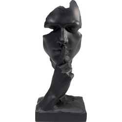 Kare Decofiguur Quiet Face Black 31cm