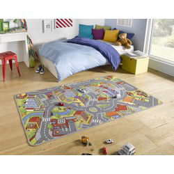 Speelkleed - Stad - Grijs - 90x200 cm