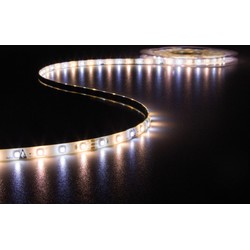 KIT MET LED-STRIP, CONTROLLER EN VOEDING - 300 LEDs - 5 m - 12 VDC - WARMWIT & KOUDWIT