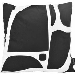 Sierkussen Black Shapes #2 | 45 x 45 cm | Katoen/Polyester