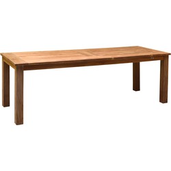 Livingfurn - Tuintafel Table Evoy - 100x240x78 - Teakhout