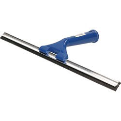 Blauwe raamwisser/raamtrekker rubber strip en kunststof handvat 35 cm - Raamwissers