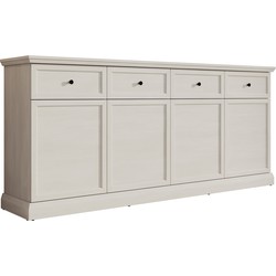 Meubella - Dressoir Leroy - Wit eiken - 193 cm